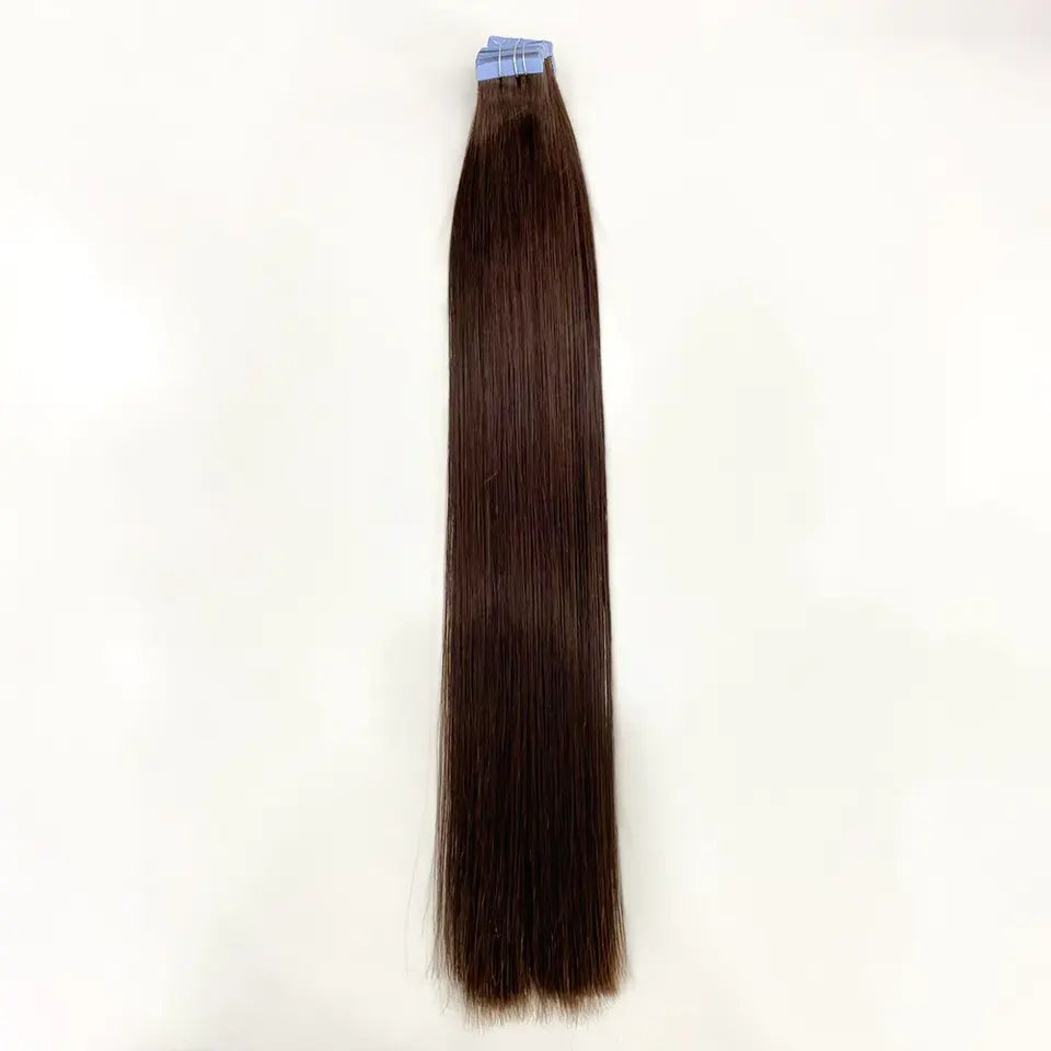 European Straight Tape-in Hair - Brown